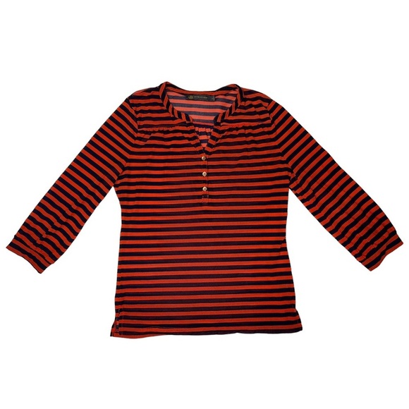 Outback Red Sheer Top navy blue & red/orange size M - Picture 6 of 10